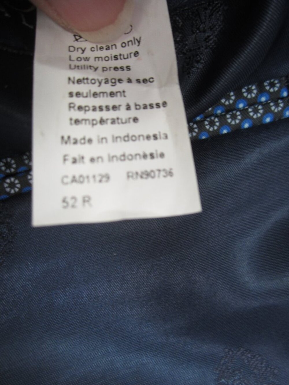RALPH Ralph Lauren Blue Label 52R Blue Windowpane Plaid Sport Coat Wool Blend - Picture 10 of 10
